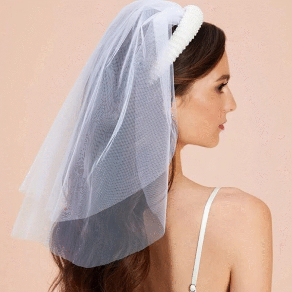 BRIDAL HEADBAND WITH VEIL