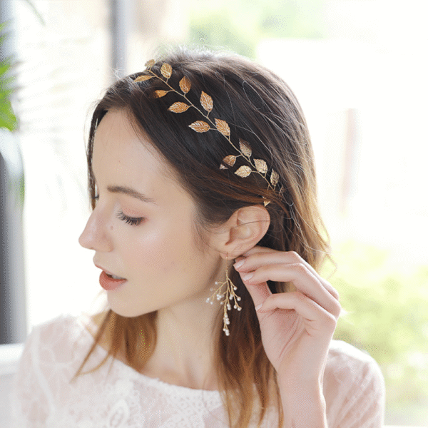 BOHO GOLD LEAF HAIR ACCESSORIES