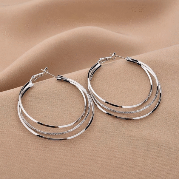 CASCADING CIRCLE HOOPS (PAIR)