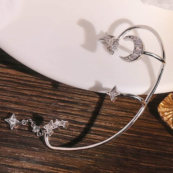 CELESTIAL MOON & STAR EAR CUFFS (PAIR)