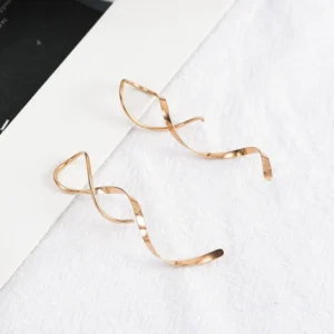 GOLD SPIRAL EARRINGS (PAIR)