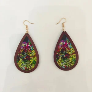 MOSAIC TEARDROP EARRINGS (PAIR)